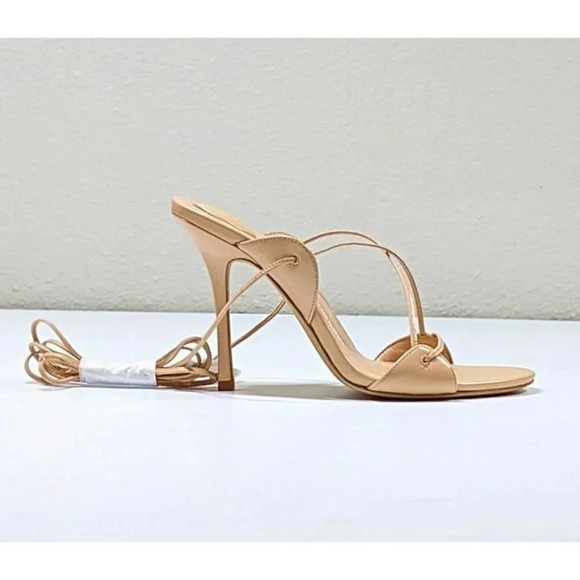 Alexander Wang Women's Lucienne 105 Ankle Tie Heel Sandals Size 38 (MSRP $595) - Picture 4 of 12